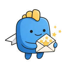 Atli holding a starry envelope